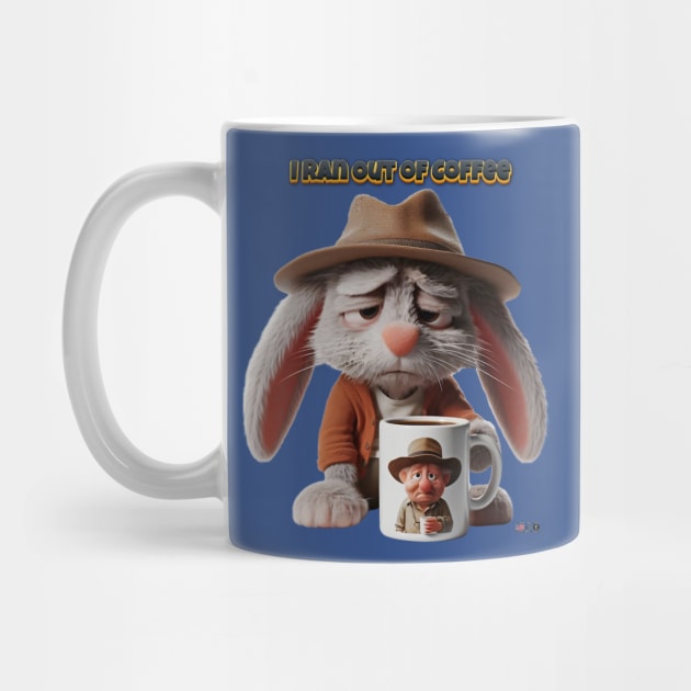 I Ran Out of Coffee Bunny by focusln by Darn Doggie Club by focusln